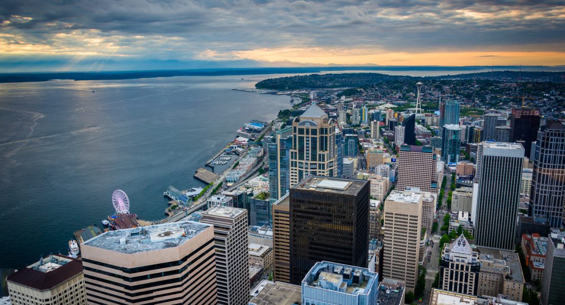 Seattle Sky View Sunset