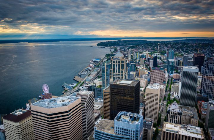 Seattle Sky View Sunset